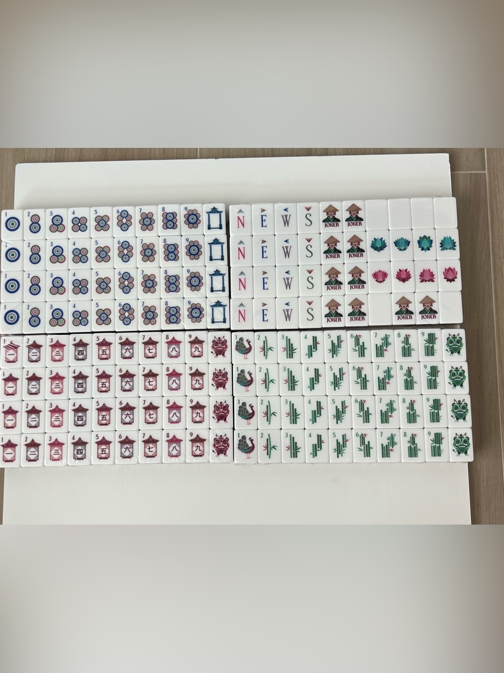 New Factory Sealed 4 layer Mahjong Tiles - 160 tiles